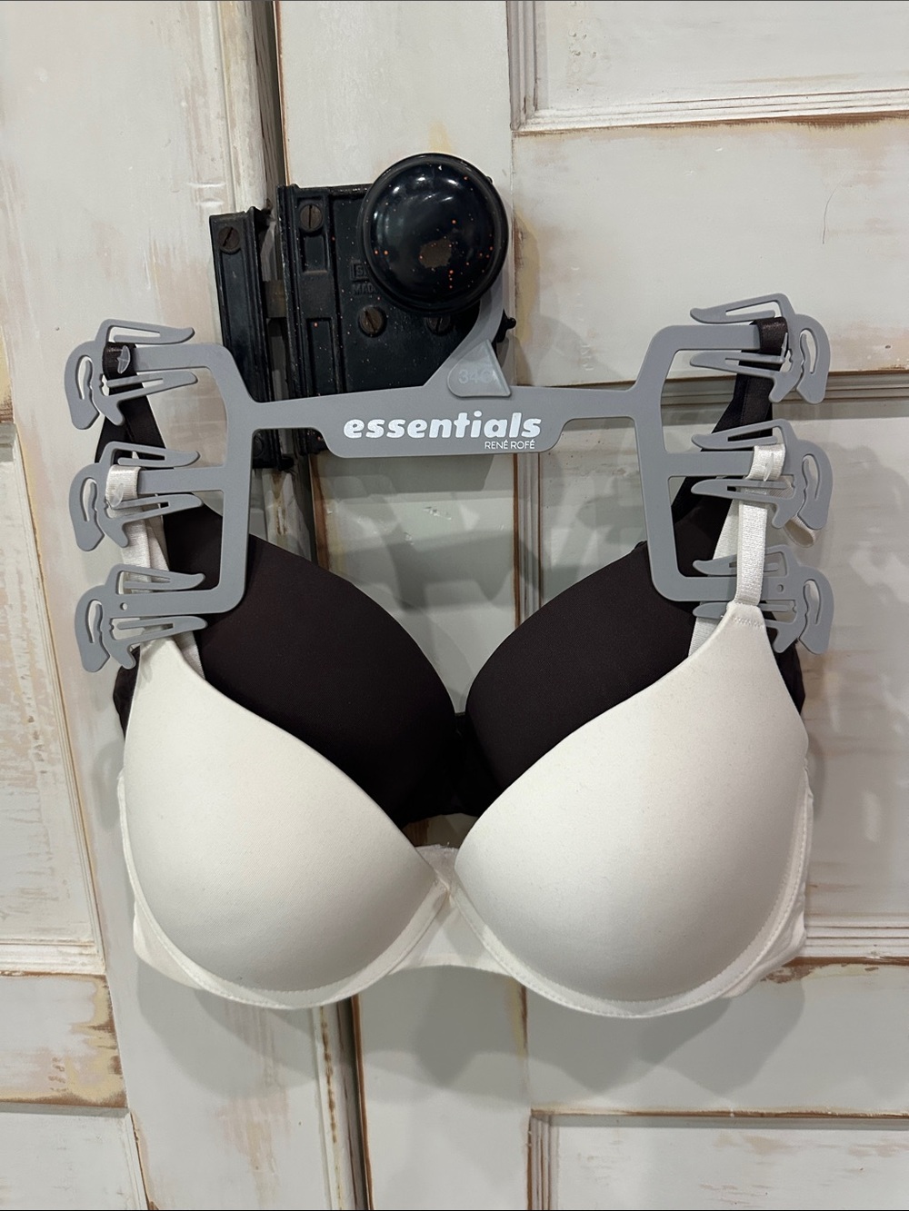 Essentials Black & White Lightly Lined T-Shirt Bra Duo